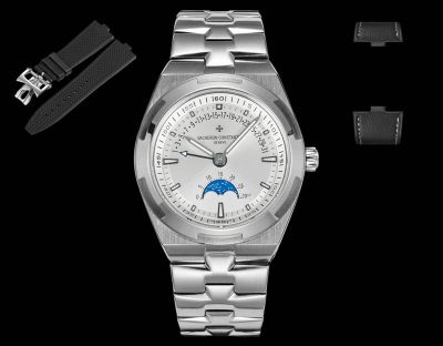 Vacheron Constantin Overseas Cal.2460 R31L/2 Movement 41mm 904L Steel White Face Watch